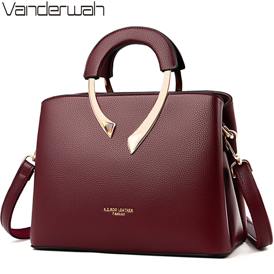 Luxury Bags Tote - GENUINE VANDERWAH High Quality Pu Leather